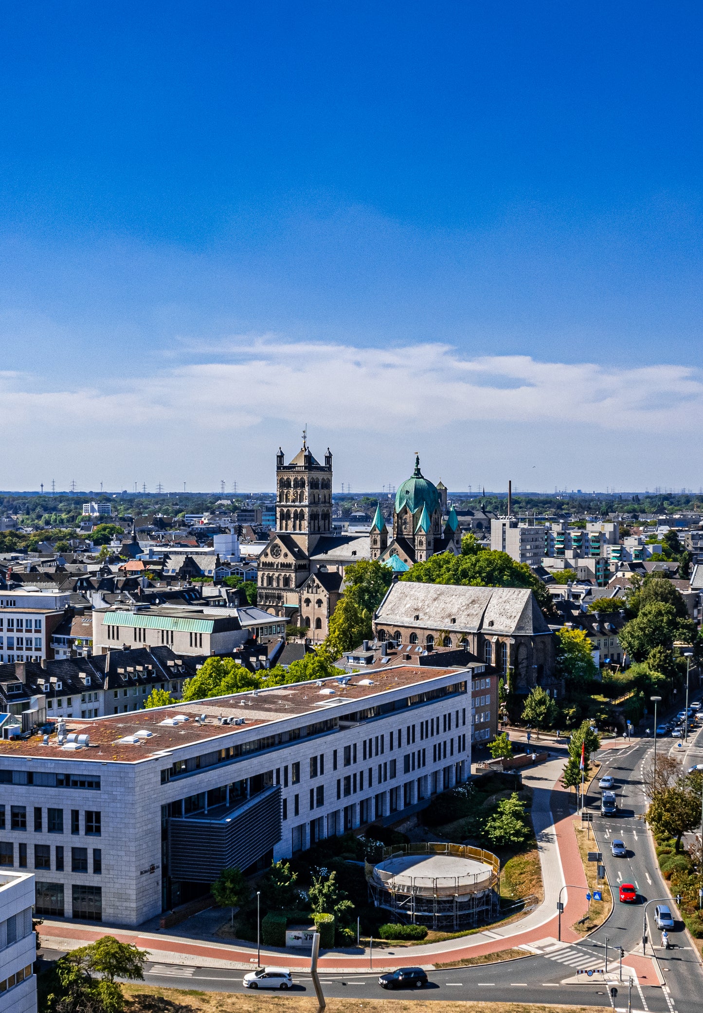 Panorama "Neuss" 120x40cm hochwertige Alu-Verbundplatte